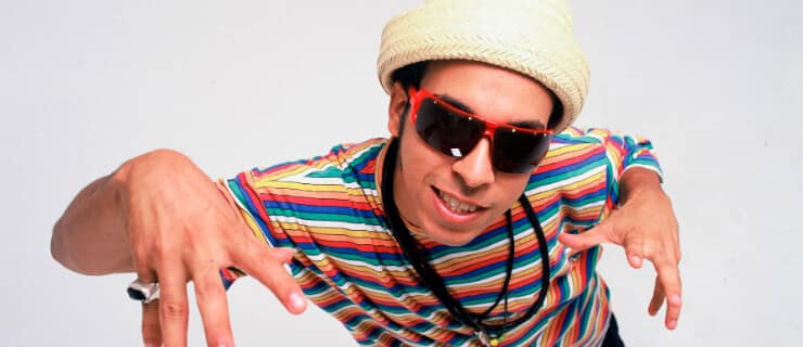 Chico Science, vocalista original da banda Nação Zumbi.